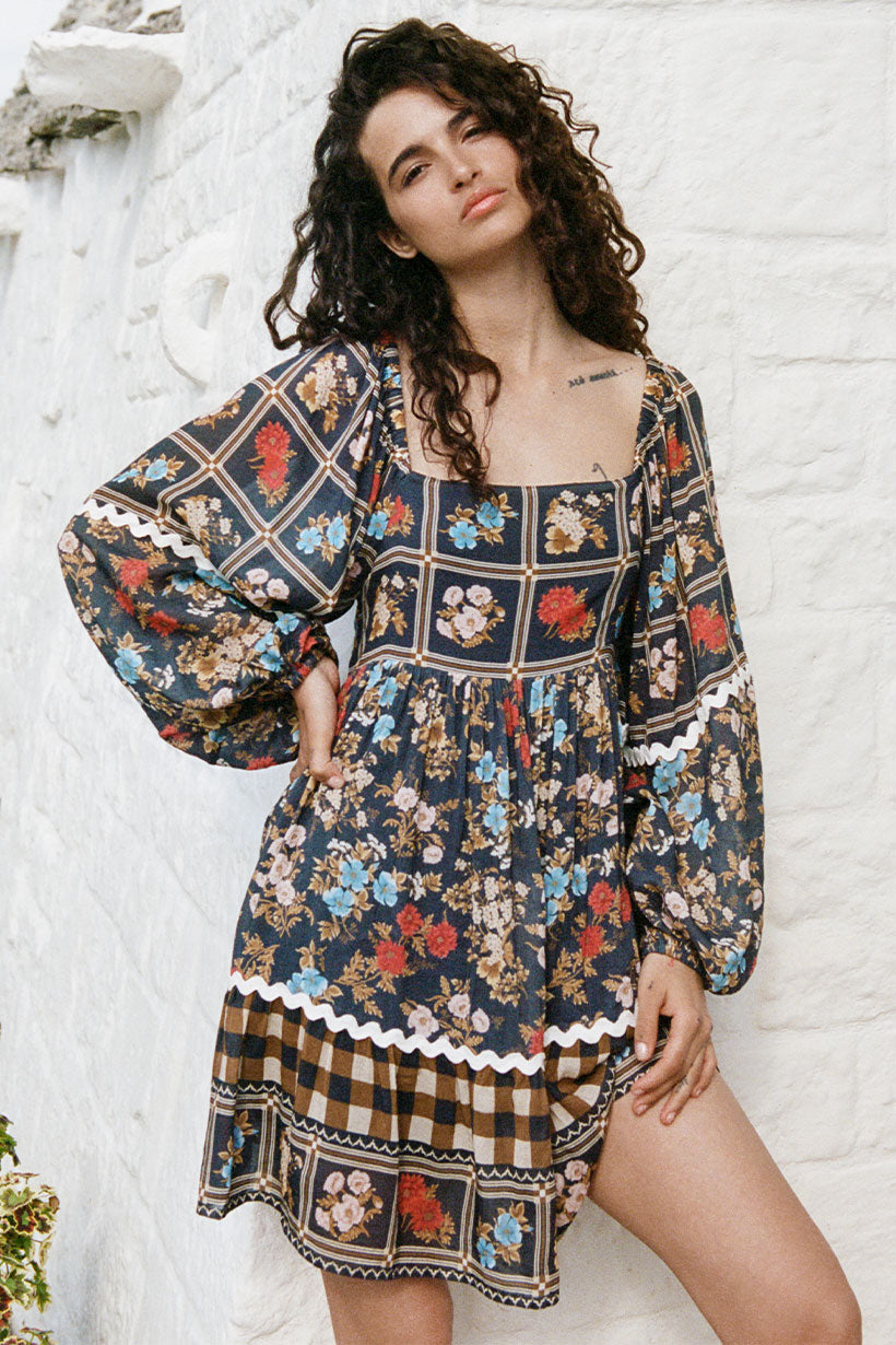 Flora Tunic Dress // Mystic