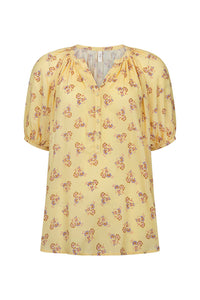 Rebel Spirit Short Sleeve Blouse // Daffodil