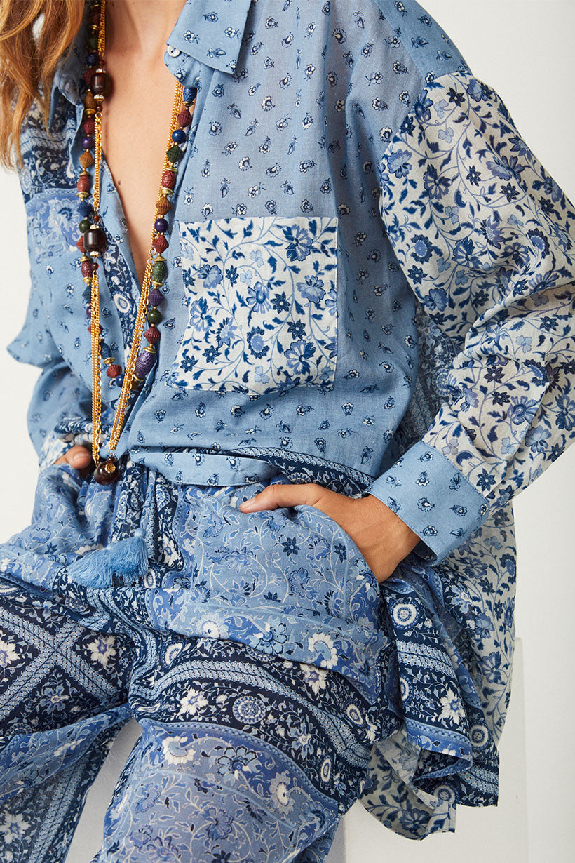 Sunshine Bandit Shirt Dress // Chambray