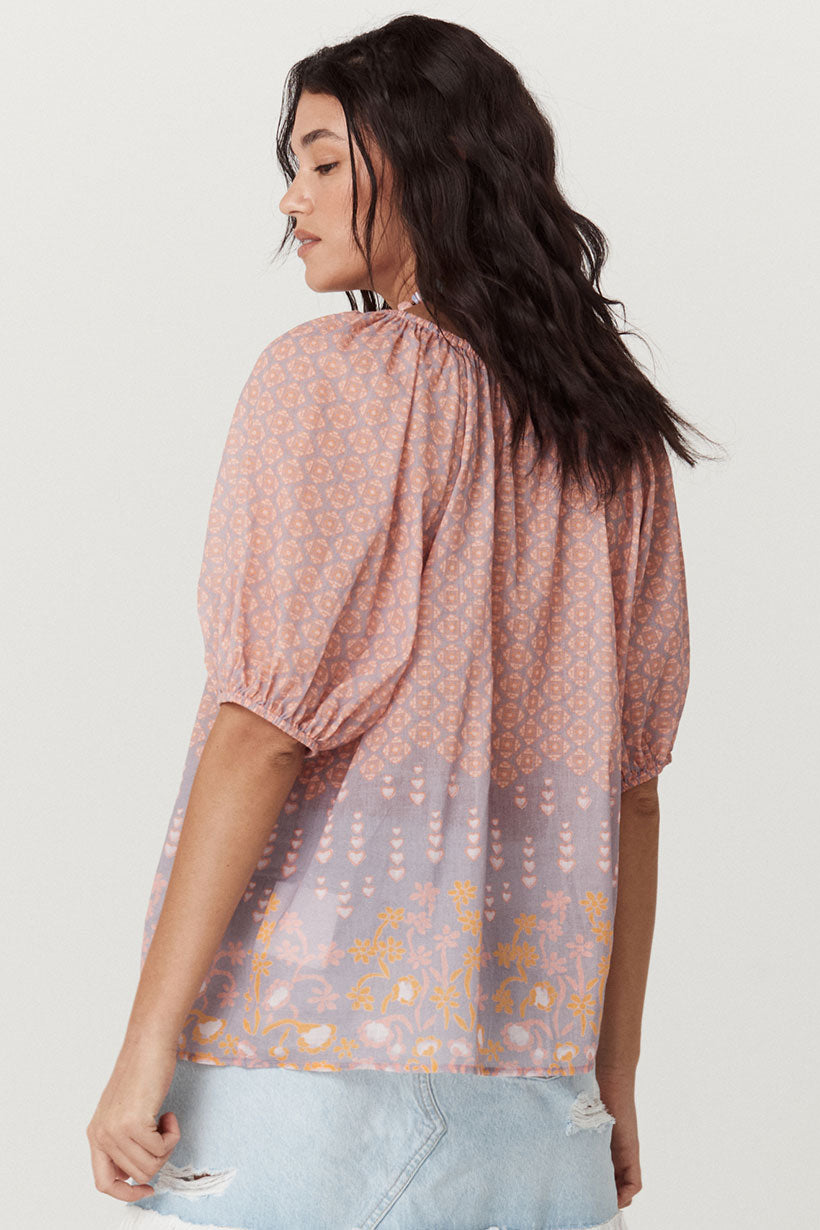 Sweet Nothings Short Sleeve Blouse // Sugar Plum