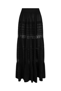 Teodora Maxi Skirt // Black