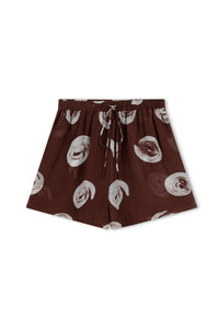 Cocoa Swirl Sheer Textured  Short