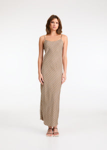 Wessex Slip Dress // ROAME. Monogram Print