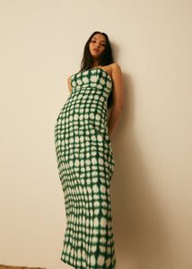 Perez Dress // Emerald Shibori Print