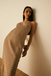 Wessex Slip Dress // ROAME. Monogram Print