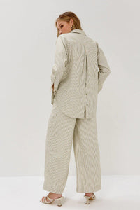 Reverb Stripe Pant - Melon