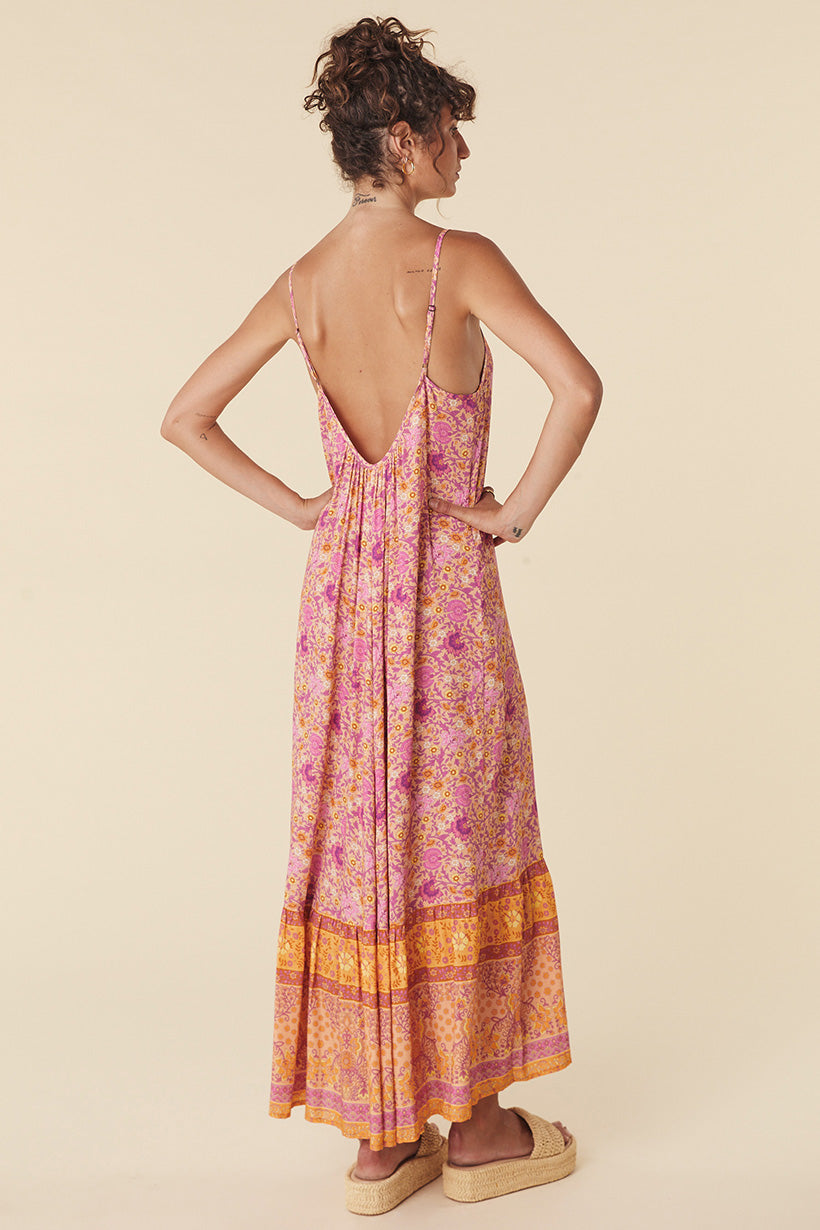 Village Strappy Maxi Dress // Sunrise