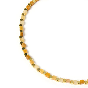 Lyla Gemstone Necklace - Yellow Jade