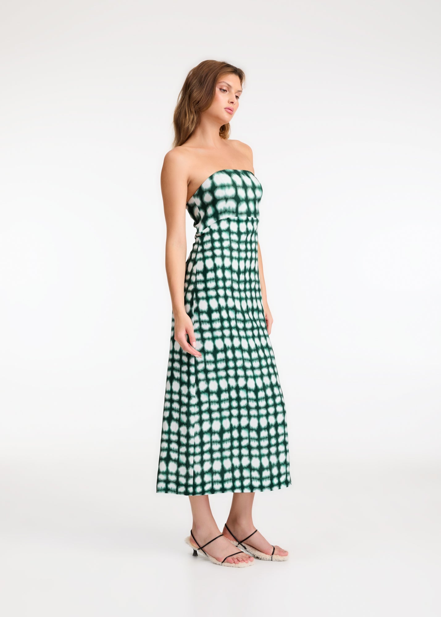 Perez Dress // Emerald Shibori Print