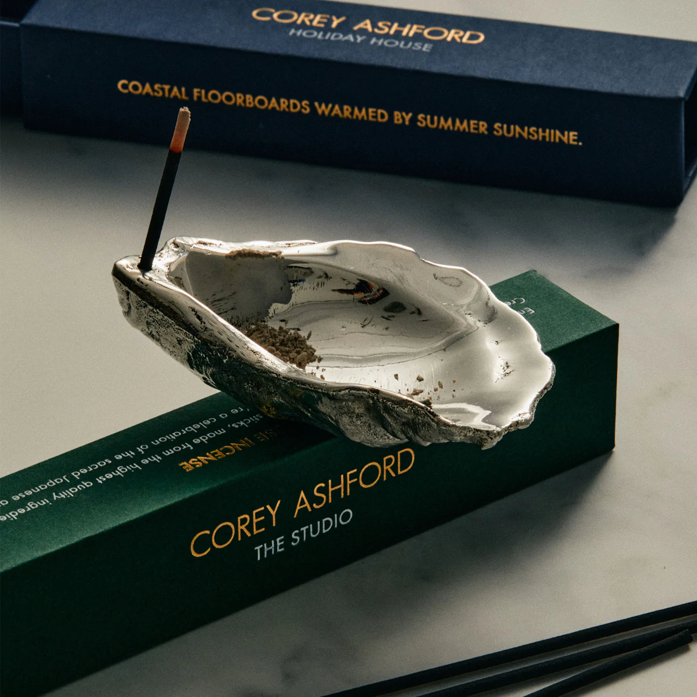 Oyster Incense Holder | Silver
