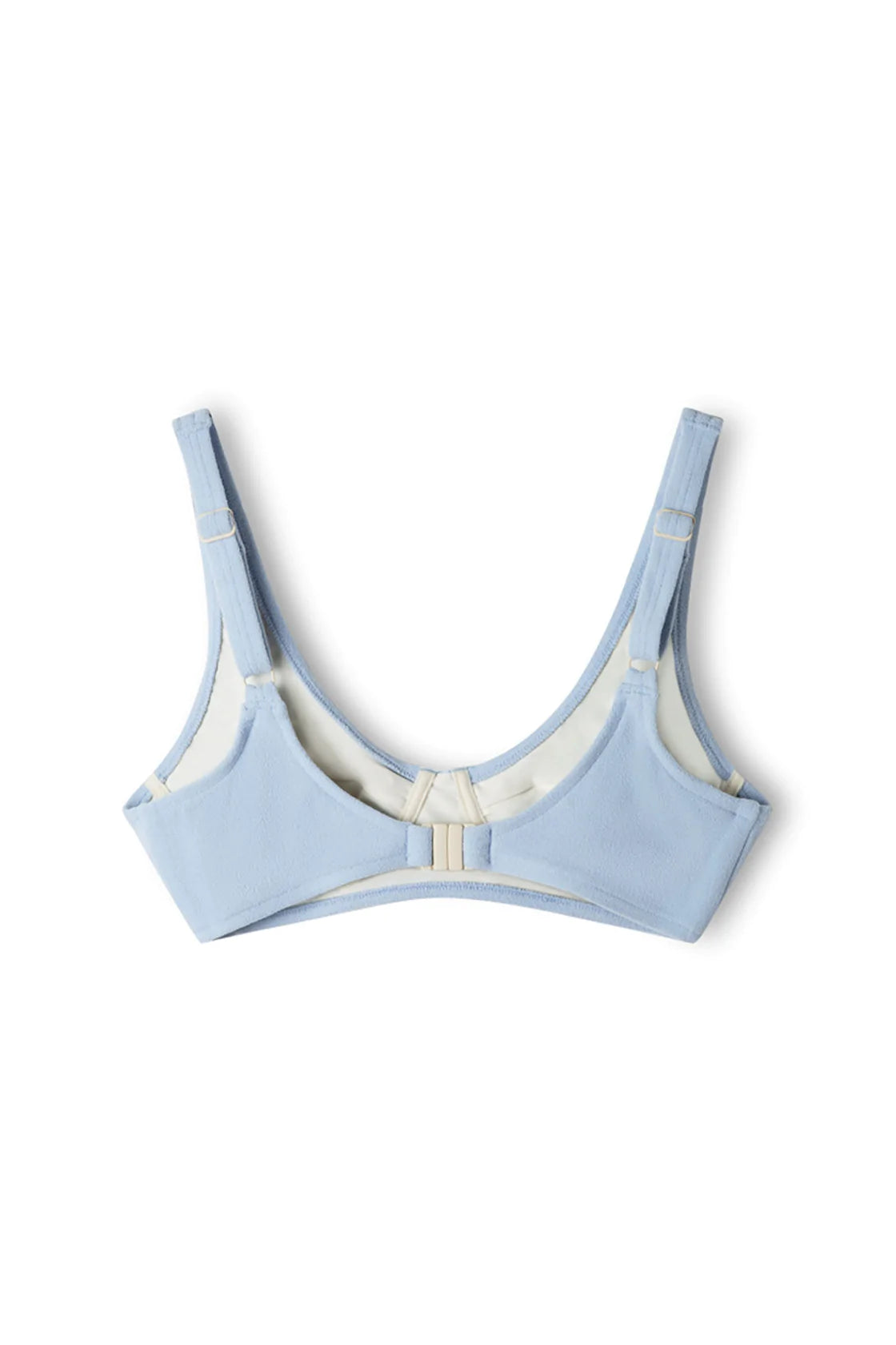 Cool Blue Towelling Waisted Bra Cup