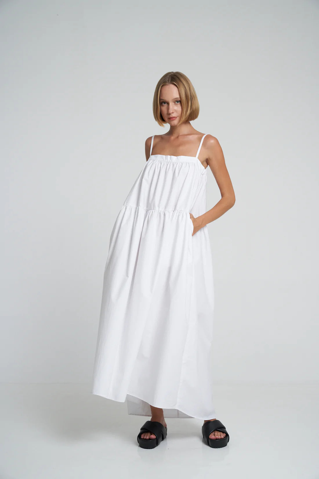 Ischia Dress | White