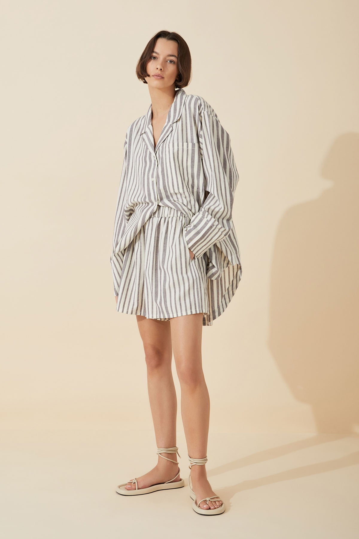 Plum Stripe Organic Cotton Shirt