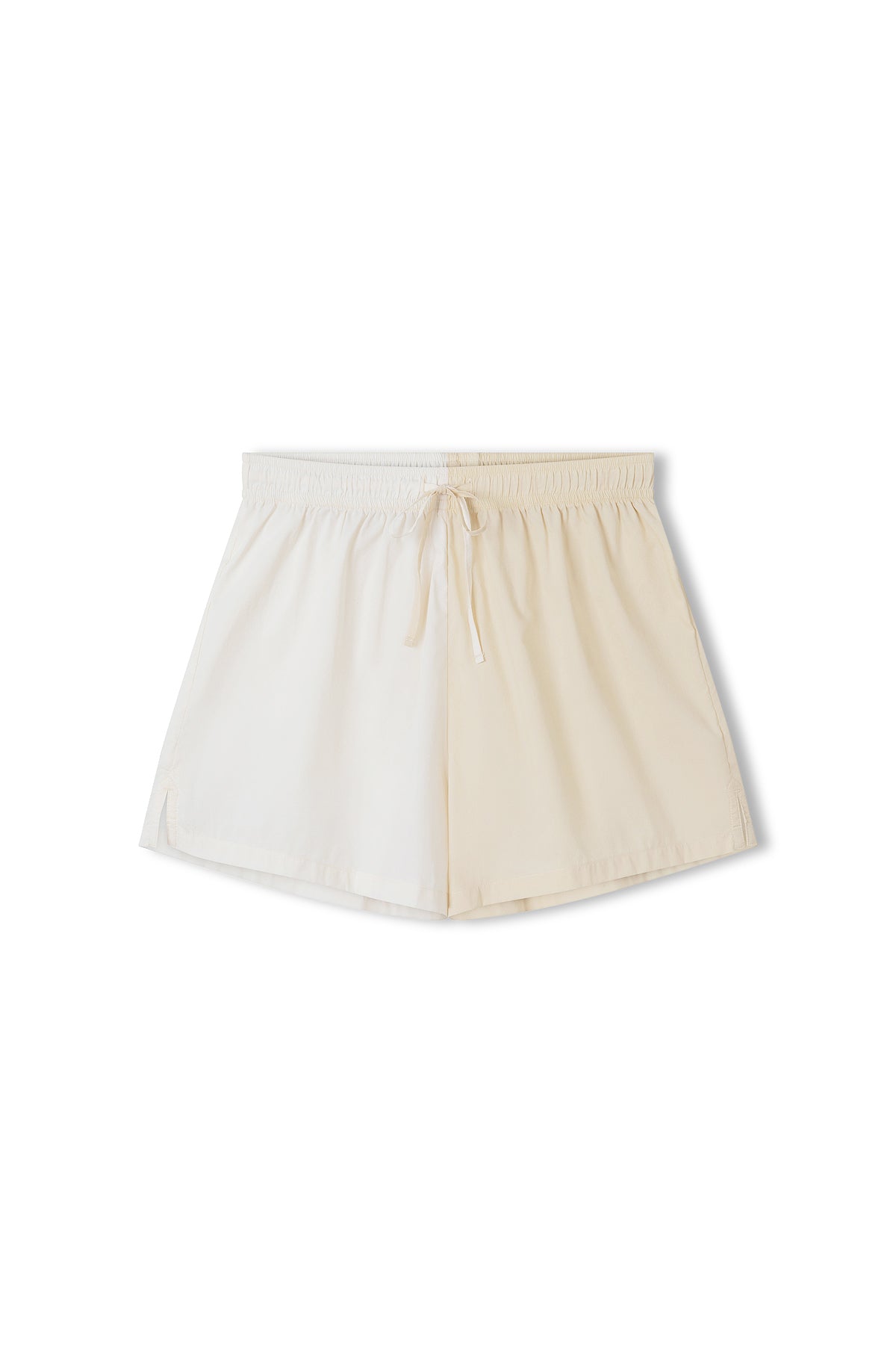 Stone Two-Tone Organic Cotton Blend Short