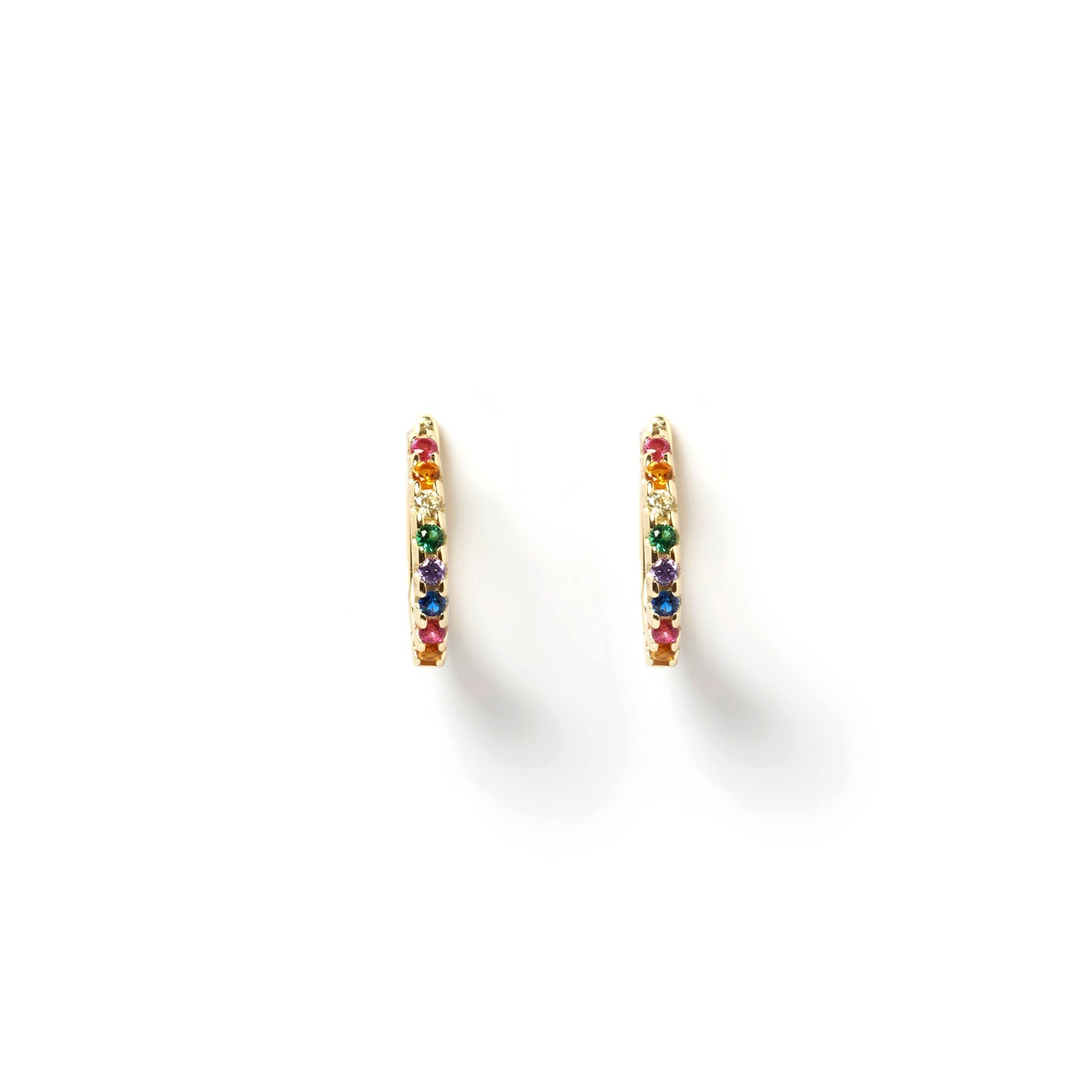 Phoebe Huggie Earrings Multi